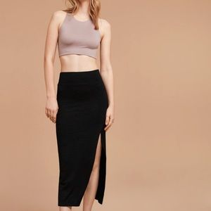 Aritzia | Wilfred Free New Knit Slit Skirt XS